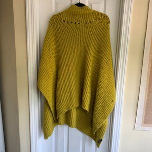Anthropologie Chartreuse Poncho